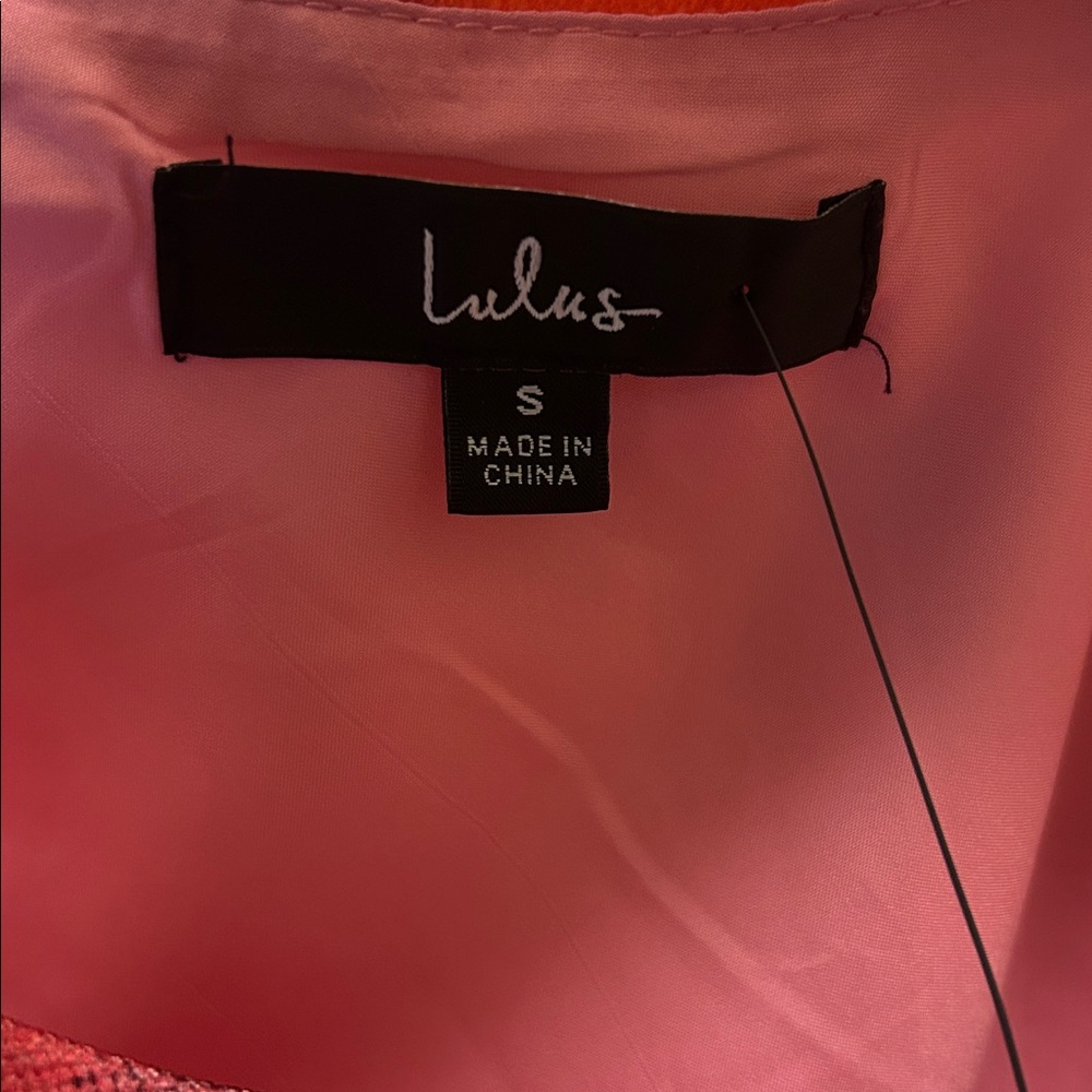 Lulus Luminous Vibes Hot Pink Abstract One-shoulder Cutout Midi Dress - Size S - Picture 7 of 8